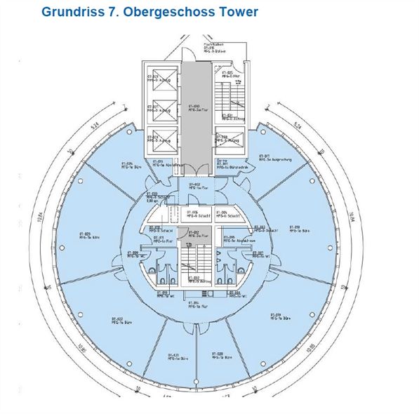 Grundriss Tower 7.OG